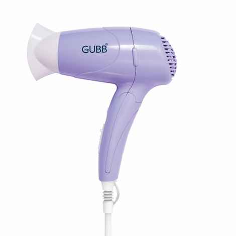 Buy GUBB Foldable 1000 Watts Hair Dryer with Dual Heat Settings - (GB-128) Purple - Purplle
