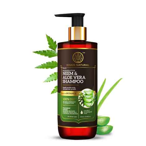 Buy Khadi Natural Neem & Aloevera Cleanser| SLS & Paraben Free - Powered Botanics(310 ml) - Purplle
