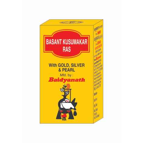 Buy Baidyanath Basant Kusumakar Ras (with Gold, Silver and Pearl) 25 Tablets - Purplle