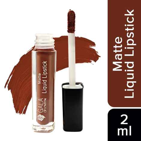 Buy Gala of London Matte Liquid Lipstick (Waterproof, Transfer Proof, Mask Proof, 12H Lasting) - 11 Mehr (2 ml) - Purplle