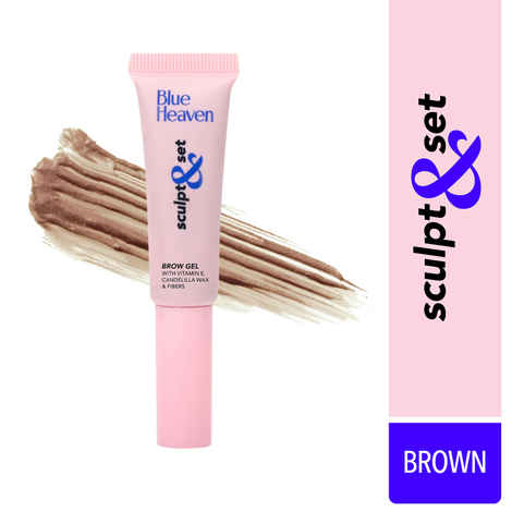 Buy Blue Heaven Sculpt & Set Eyebrow Gel, Brown - 8 gm - Purplle