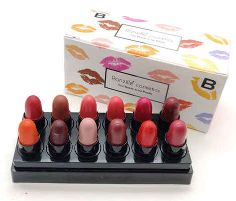 Buy Ronzille Super Matte Mini Bullet Lipstick Set of 12 Lipstick -B - Purplle