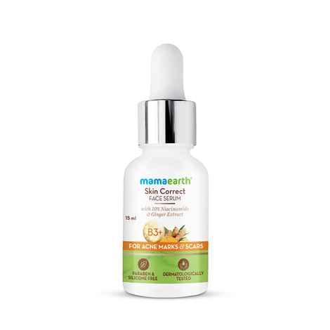 Mamaearth Skin Correct Face Serum with Niacinamide and Ginger Extract for Acne Marks & Scars - 15 ml