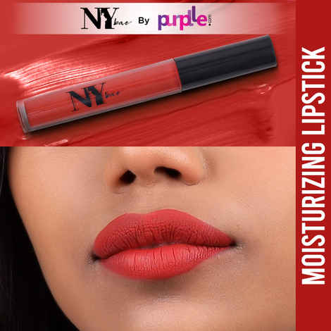Buy NY Bae Moisturizing Liquid Lipstick - Date Night At Broadway 19 (2.7 ml) | Pink | Matte Finish | Enriched with Vitamin E | Highly Pigmented | Non-Drying | Lasts Upto 12+ Hours | Weightless | Vegan | Cruelty & Paraben Free - Purplle