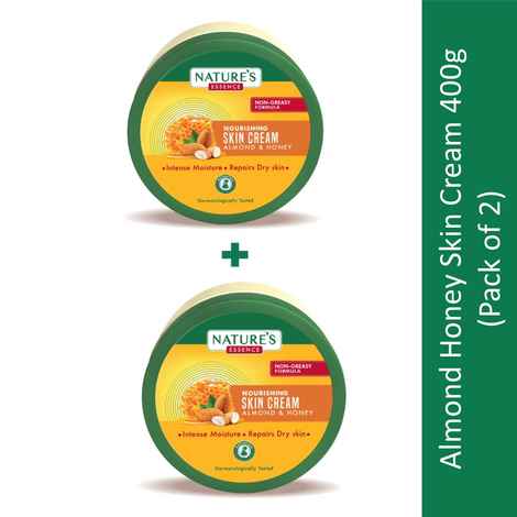 Buy Nature's Essence Almond & Honey Nourishing Skin Cream 400 ml (Pack of 2) - Purplle