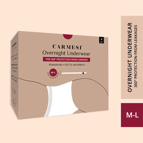 Buy Carmesi Overnight Underwear_Size M-L - 4 Pcs - Purplle