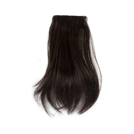 Buy Streak Street Dark Brown Clip-in Bangs - Purplle