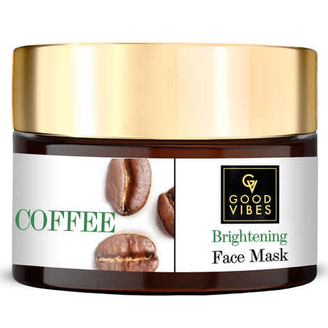 Buy Good Vibes Coffee Brightening Face Mask | Anti-Acne, Anti-Ageing | No Parabens, No Sulphates, No Mineral Oil, No Animal Testing (50 g) - Purplle