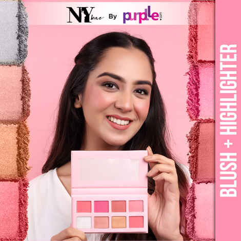 Buy NY Bae Pro Blush + Highlighter Palette - 01 (16 gm) | Blendable | 8 In 1 | Matte & Shimmer Shades | Rich Colour | Multipurpose | Travel Friendly - Purplle
