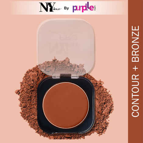 Buy NY Bae Pro Contour & Bronze - Light Brown 03 (4 gm) | 2 In 1 Powder | With Almond Oil & Vitamin E | Rich Colour | Super Blendable | Travel Friendly - Purplle