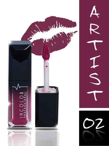 Buy Incolor Professional Matte Mini Lip Gloss 02 Artist (8) ml - Purplle