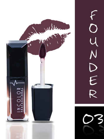 Buy Incolor Professional Matte Mini Lip Gloss 03 Founder (8) ml - Purplle