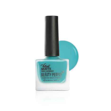 Buy Beauty People Velvet Matte Nail Polish matte me sky 369 - Purplle
