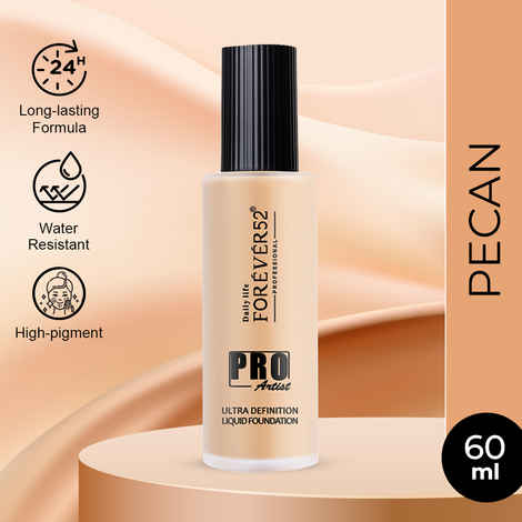 Buy Daily Life Forever52 Pro Artist Ultra Definition Long Lasting Full Coverage Liquid Foundation BUF008 (60 ml) - Purplle