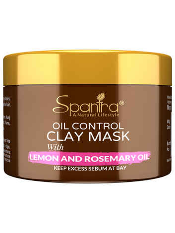 Buy spantra Oil Control Clay Mask with Lemon and Rosemary Oil (125 gm) - Purplle