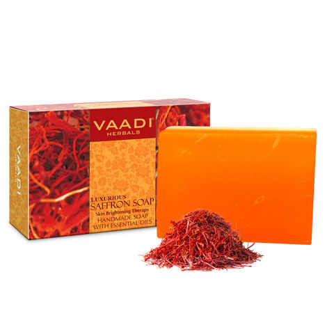Buy Vaadi Herbals Luxurious Saffron Soap Skin Whitening Therapy (75 gm) - Purplle