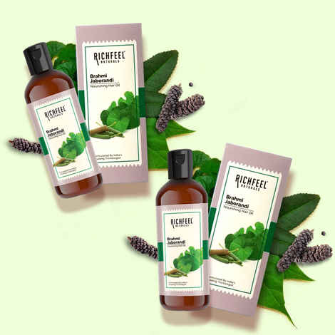 Buy Richfeel Brahmi Jaborandi Hair Oil - Pack Of 2 (80 ml) - Purplle