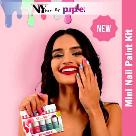 Buy NY Bae Nail It Mini Nail Paint Kit - Subtle Hues 06 (5 x 3 ml) | Highly Pigmented | Glossy Finish | Chip-Free | Travel-Friendly Nail Polish Set - Purplle