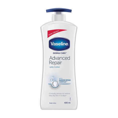 Buy Vaseline Derma Care Advanced Repair Body Lotion|| For Sensitive|| Dry Skin|| Non Greasy|| Long Lasting Moisturisation|| 400 ml - Purplle