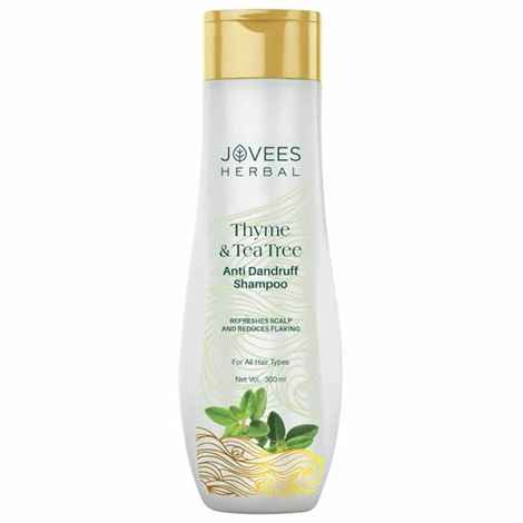 Buy Jovees Herbal Thyme & Tea Tree Anti Dandruff Shampoo | With Tea Tree , Thyme & Lemon Extract | For All Hair Type | Prevents Dandruff & Dry Scalp 300 ml - Purplle
