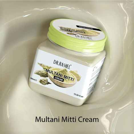 Dr.Rashel Exfoliating Multani Mitti Face and Body Cream For All Skin Type (380 ml)