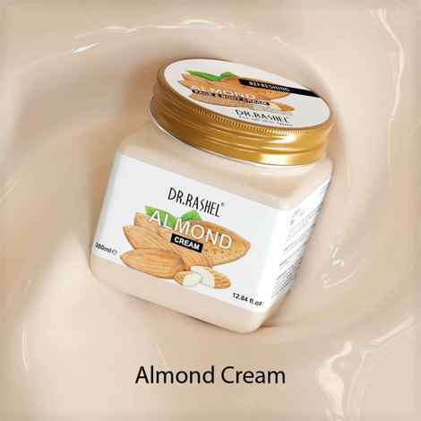 Buy Dr.Rashel Refreshing Almond Face and Body Cream For All Skin Type (380 ml) - Purplle
