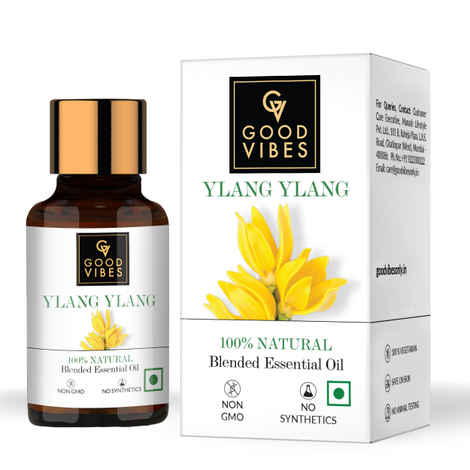 Buy Good Vibes Ylang Ylang 100% Natural Blended Essential Oil (10 ml) - Purplle