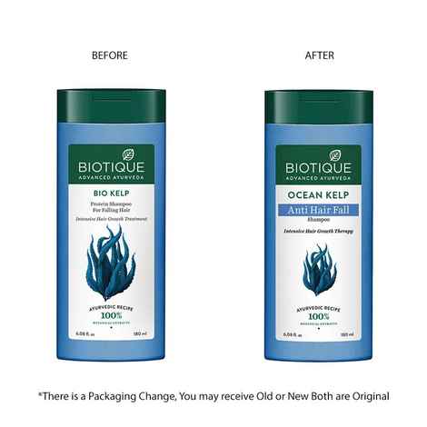 Buy Biotique Bio OCEAN Kelp Shampoo For Anti Hair Fall (180 ml) - Purplle