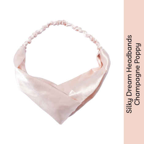 Buy Stay Quirky Silky Dream Headbands - Champagne Poppy - Champagne - Purplle