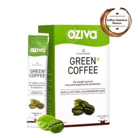 Buy OZiva Plant Based Green Coffee for Better Weight Control,15 Sachets - Purplle