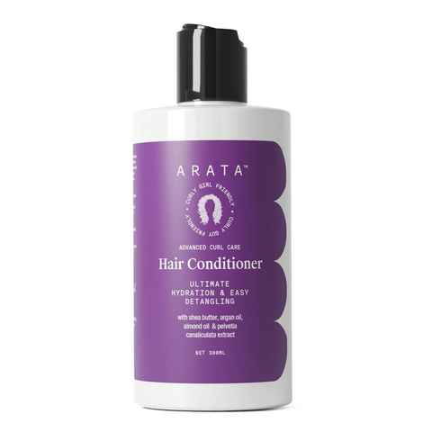 Buy Arata Advanced Curl Care Hair Conditioner (300 ml) | Rinse-Out Conditioner With Shea Butter, Argan Oil, Almond Oil & Pelvetia Canaliculata | Ultimate Hydration & Easy Detangling - Purplle