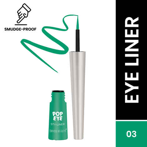 Buy Swiss Beauty Pop Eye Sty-Eyeliner 03 Clover Green (3 ml) - Purplle