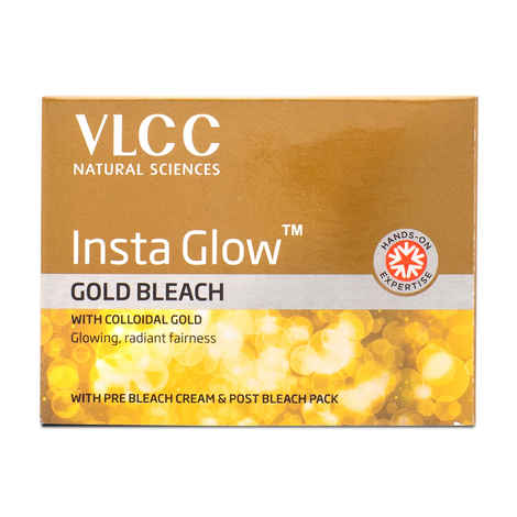 Buy VLCC Insta Glow Gold Bleach (30 gm) - Purplle