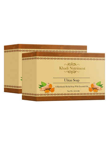 Buy Khadi Nutriment Ubtan Soap,125 gm (Pack of 2) - Purplle