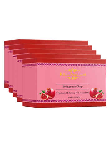 Buy Khadi Nutriment Pomegranate Soap,125 gm (Pack of 5) - Purplle