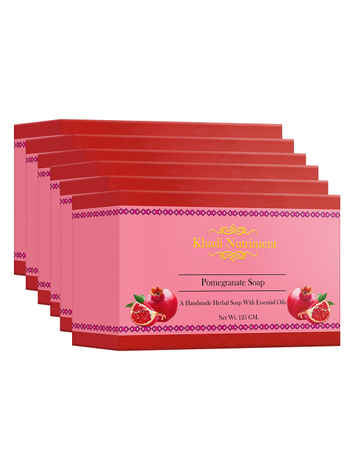 Buy Khadi Nutriment Pomegranate Soap,125 gm (Pack of 6) - Purplle