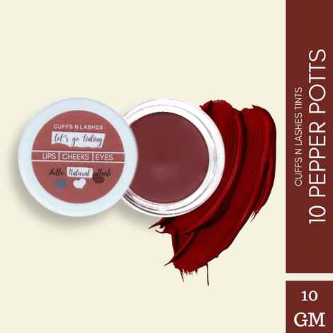 Buy Cuffs N Lashes Let's Go Tinting | Lip, Cheek, Eye Tint | Pepper Potts, 10 - Purplle