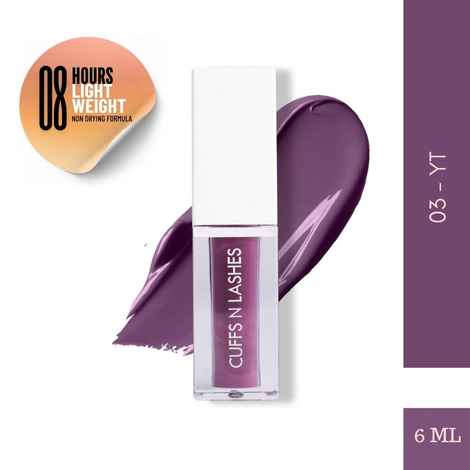 Buy Cuffs N Lashes Matte Liquid Lipstick, YT 03 - 6 ml - Purplle