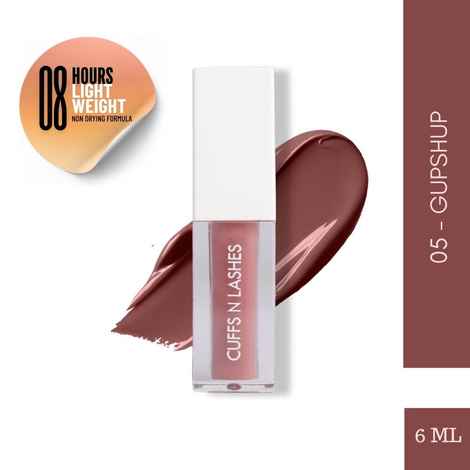 Buy Cuffs N Lashes Matte Liquid Lipstick, Gup Shup 05 - 6 ml - Purplle