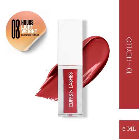 Buy Cuffs N Lashes Matte Liquid Lipstick, Heyllo 10 - 6 ml - Purplle