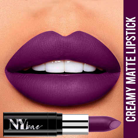 Buy NY Bae Lipstick  Creamy Matte  Purple - Saturday Live Night 2 - Purplle