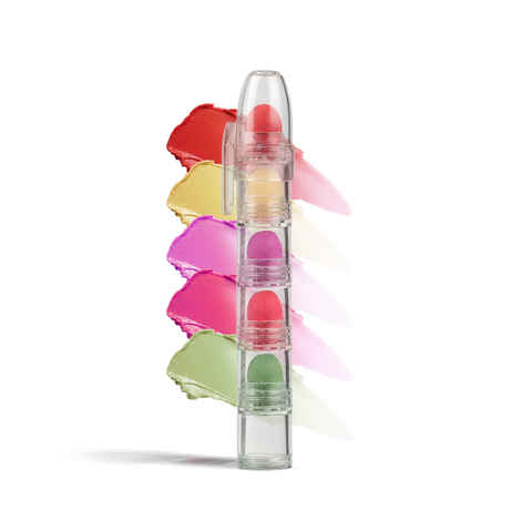 Buy Organic Harvest 5-in-1 Lip Balm Hibiscus, Lily, Coffee, Green Tea & Strawberry | Tinted Lip Balm with SPF | For Women, Men & Kids | 100% American Certified Organic | 4 gm - Purplle