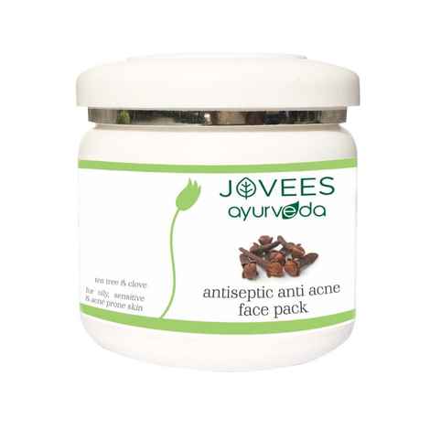 Buy Jovees Herbal Antiseptic Anti Acne Face Pack With Goodness of Tea Tree & Clove| For Oily, Sensitive and Acne Prone skin | 400 gm - Purplle