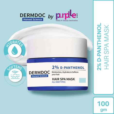 Buy DermDoc by Purplle 2% D-Panthenol Hair Spa Mask (100g) - Purplle