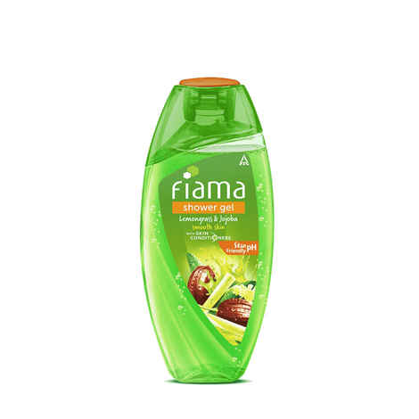 Buy Fiama Shower Gel Lemongrass & Jojoba Body Wash with Skin Conditioners for Smooth Skin, 250 ml bottle - Purplle