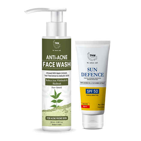 Buy Combo of 2- Anti Acne Face Wash 100ml + Spf Cream 50gm - Purplle