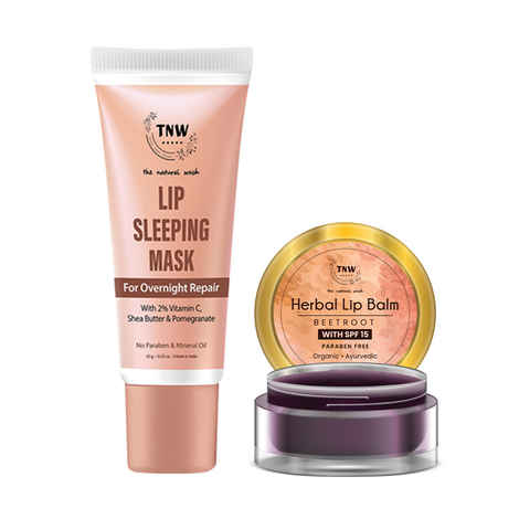 Buy Combo of 2- Beetroot Lip Balm + Lip Sleeping Mask 10g - Purplle