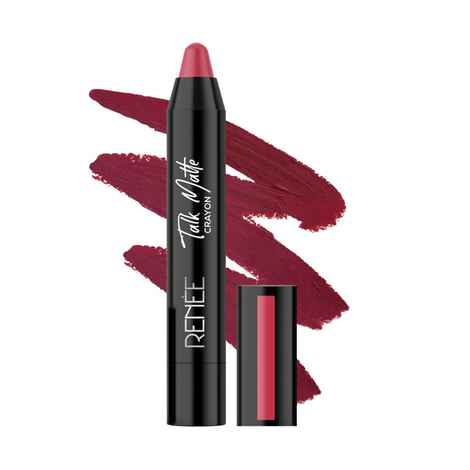 Buy RENEE Talk Matte Crayon - Pink Thunder Hydrating and Long-Lasting Matte Lip Color, Enriched with Vitamin E, Jojoba Oil & Cocoa Butter, 4.5 gm - Purplle