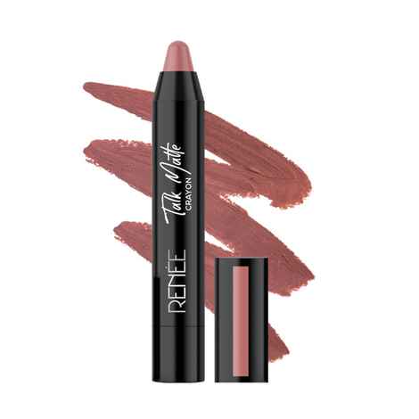 Buy RENEE Talk Matte Crayon Nude Roar Hydrating and Long-Lasting Matte Lip Color, Enriched with Vitamin E, Jojoba Oil & Cocoa Butter, 4.5 gm - Purplle