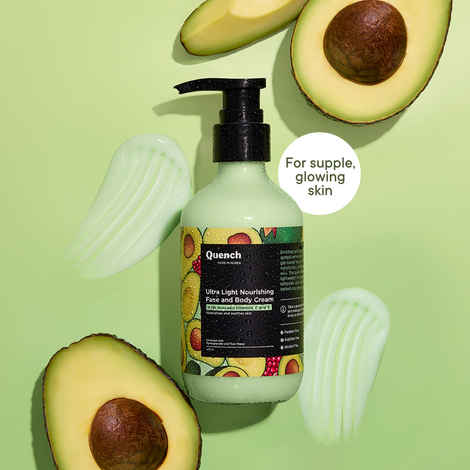 Buy Quench Botanics Avocado Nourishing Body Lotion With Rice Water For Smooth & Plump Skin - 200 ml - Purplle